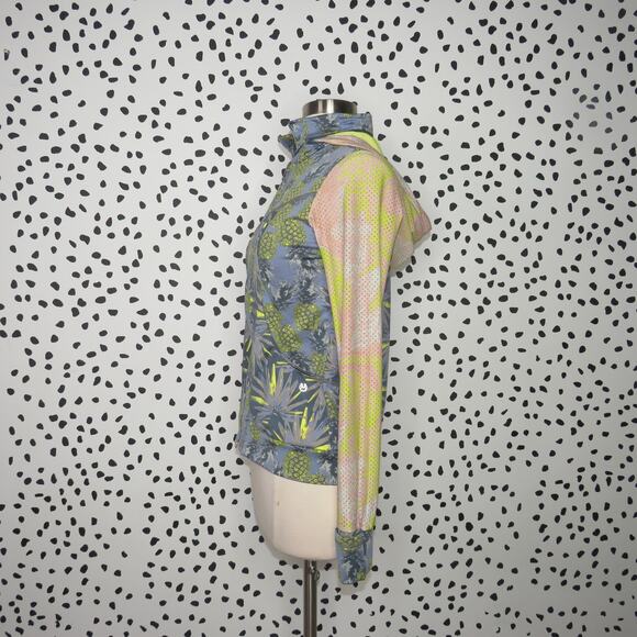 Maaji Mixed Print Groove Brave and Sweet Running Activewear Full Zip Jacket - Picture 5 of 10